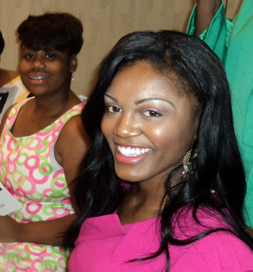 HOTGIRLS youth advisors Mary-Pat Hector and Kristen Robinson performed monologues at the luncheon