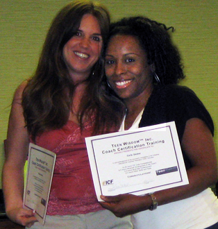 Dr. Carla and Tami Walsh at the Teen Wisdom Certification Training